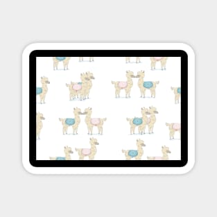 Llama Pattern Magnet