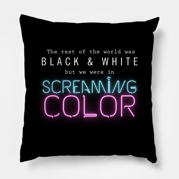 Scream In Color Pillow by fashionsforfans