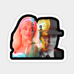 Oppenheimer X Barbie Magnet