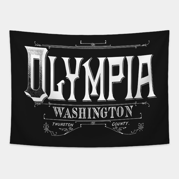 Vintage Olympia, WA Tapestry by DonDota