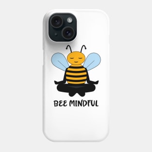 Be Mindful Meditating Bumble Bee Design Phone Case