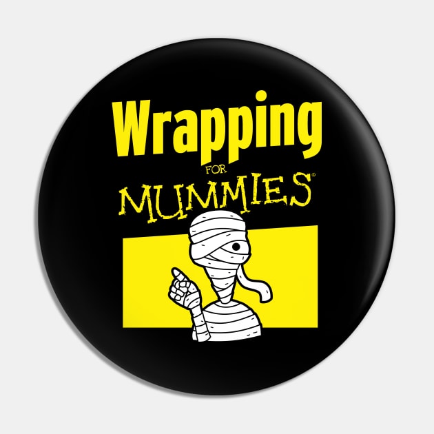 Funny Mummy Wrapping Book Horror Gift For Bookworms Pin by BoggsNicolas