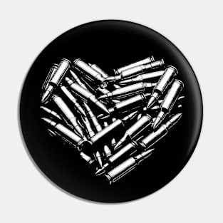 bullet heart Pin