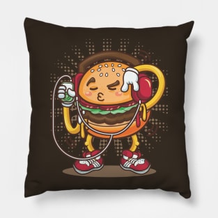 rocker burger Pillow