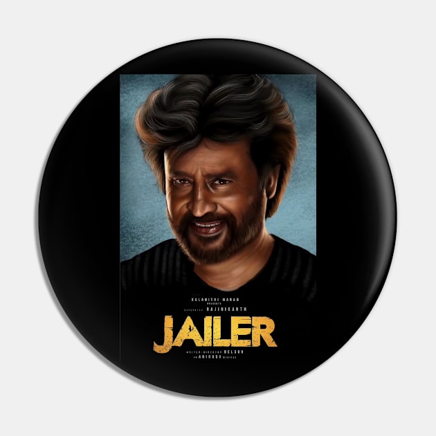 Rajnikanth Jailer Pin by SAN ART STUDIO 