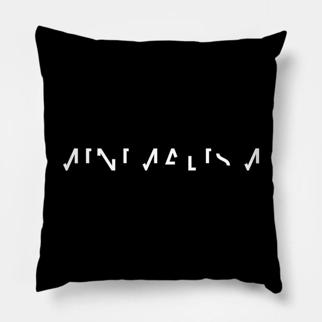 MINIMALISM HORIZONTAL Pillow by NoirPineapple