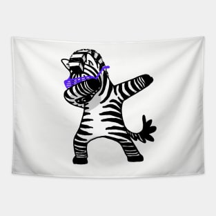 Dabbing Zebra Shirt Dab Hip Hop Funny Tapestry