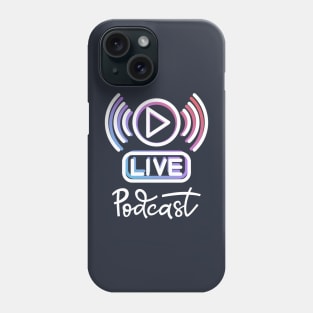 Live Podcast Graphic Phone Case