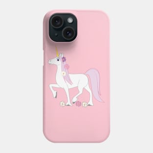 Unicorn with Daisies in her Mane Phone Case
