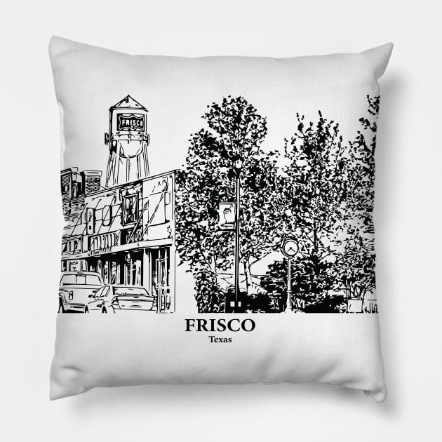 Frisco - Texas Pillow by Lakeric