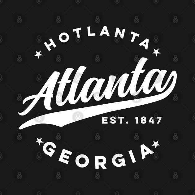 Hotlanta Atlanta Georgia USA City Vintage Athletic by DetourShirts