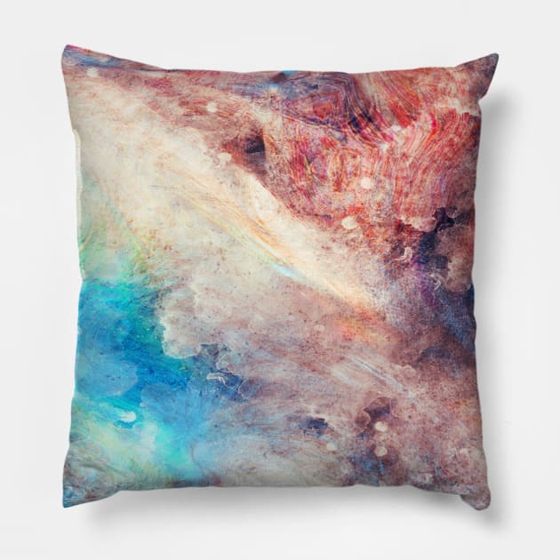 Space Galaxy, Art Watercolor Painting Pillow by potch94