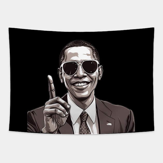 Barack Obama #1 Tapestry by UrbanLifeApparel