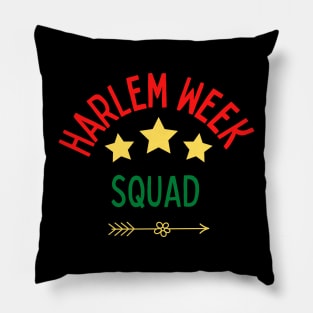 Harlem Week Squad With Stars And Arrow Pillow