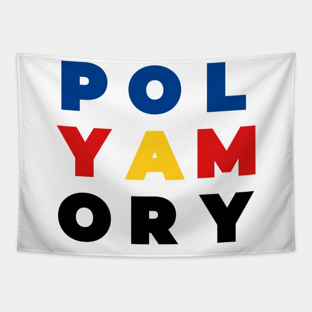 Polyamory Pride Flag Colors Tapestry by sexpositive.memes