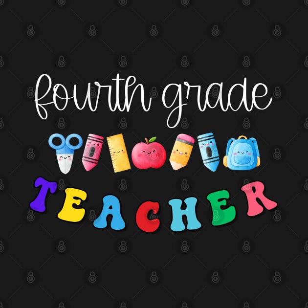 Fourth Grade Teacher Shirt by TeeShop Designs