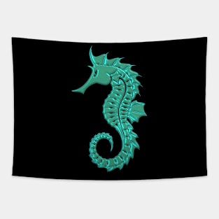 A Beautiful, Colourful Seahorse Design for People Who Love Seahorses and the Ocean Tapestry