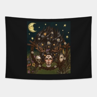 Wicca Occult Pagan Hecate Tapestry