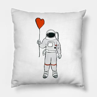 Astronaut love loving astronaut galaxy stars star paradise Pillow