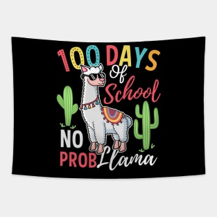 Happy 100th Day Of School No Prob Llama Gift Tapestry