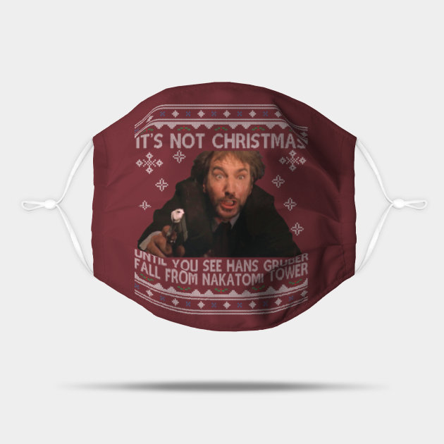 Die Hard Its Not Christmas Until Hans Gruber Falls From Nakatomi Tower Knit Pattern - Hans Gruber - Mask