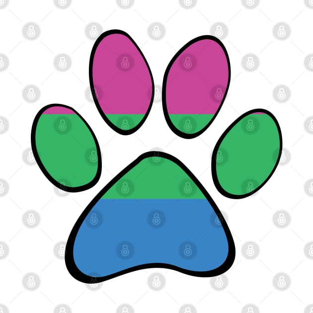 Polysexual Pride Paw by HyperOtterDesigns