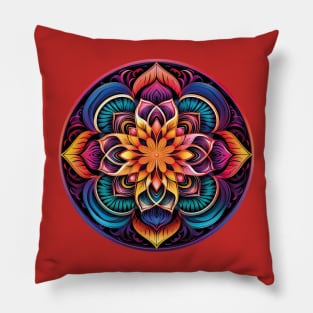 Ancient Indian Mandala Pillow