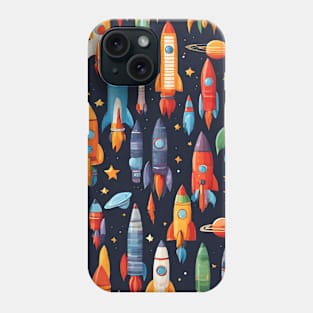 Cartoon Spaceship Spectacle Phone Case