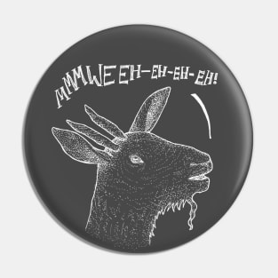 Ghost Goat - chalkboard style, spooky, funny stuff Pin