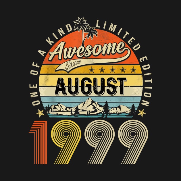 Awesome Since August 1999 Vintage 24th Birthday by Benko Clarence