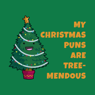 Tree-Mendous Christmas Pun T-Shirt