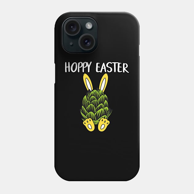 Hoppy Easter Beer Hops Bunny Rabbit Funny Cheerful Greeting Phone Case by omorihisoka