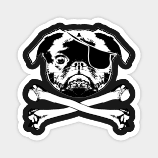 Jolly Pugger Pirate Pug Magnet