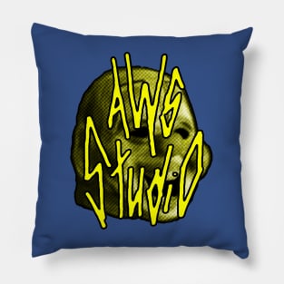 AWS Studio - clown yellow Pillow