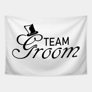 Team Groom Wedding Accessories Tapestry