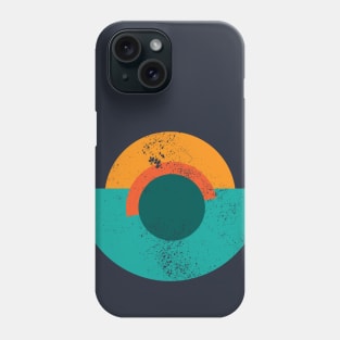 Abstract Geometric Ocean Sunset Phone Case