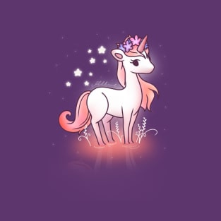 Cute Unicorn Design T-Shirt