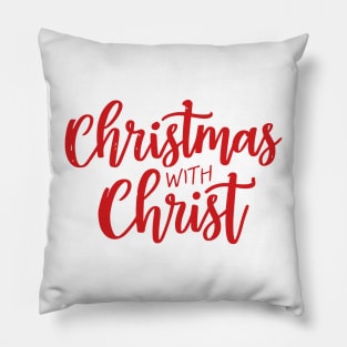 Christmas with Christ Pillow