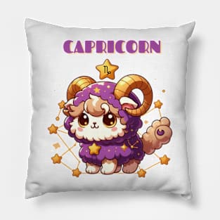 Capricorn Zodiac Cat Pillow