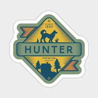 Hiking Hunter Magnet