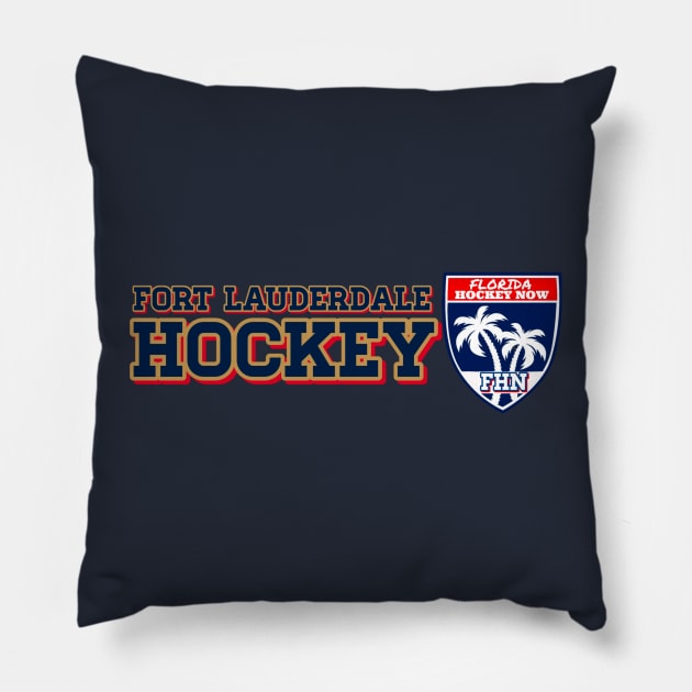 Fort Lauderdale Hockey Pillow by FHN