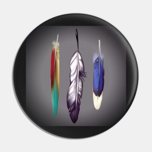 3 Feathers Pin