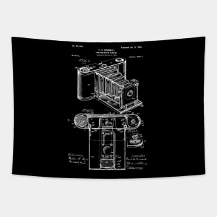 Photographic Camera Patent / Camera Blueprint / Camera Patent Illustration Tapestry