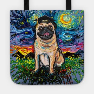 Happy Fawn Pug Night 2020 Graduation (splash version) T-Shirt Tote