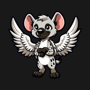 Cute Hyena Angel Cartoon T-Shirt