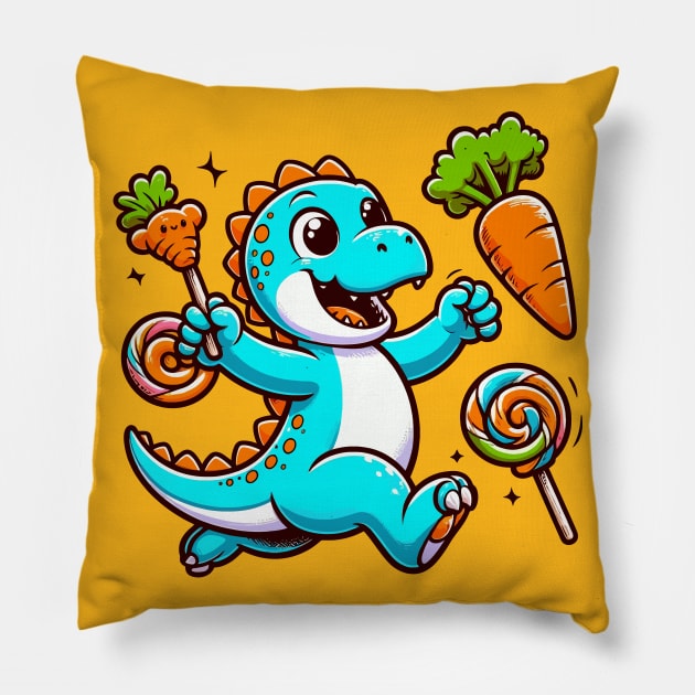 Between Dino Candy and Carrot Pillow by NayaRara