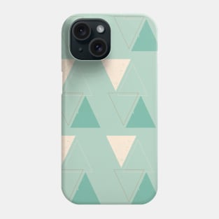 Minimalist triangle geometric graphic vector illustration Phone Case