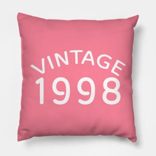 Vintage 1998 text design 21st birthday tshirt tee clothing stickers Pillow