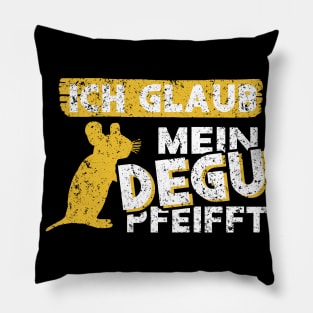 Degu Deguhalter Käfig Retro Tierliebhaber Design Pillow