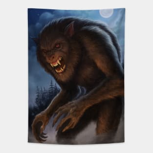 Werewolf By Moonlight Tapestry